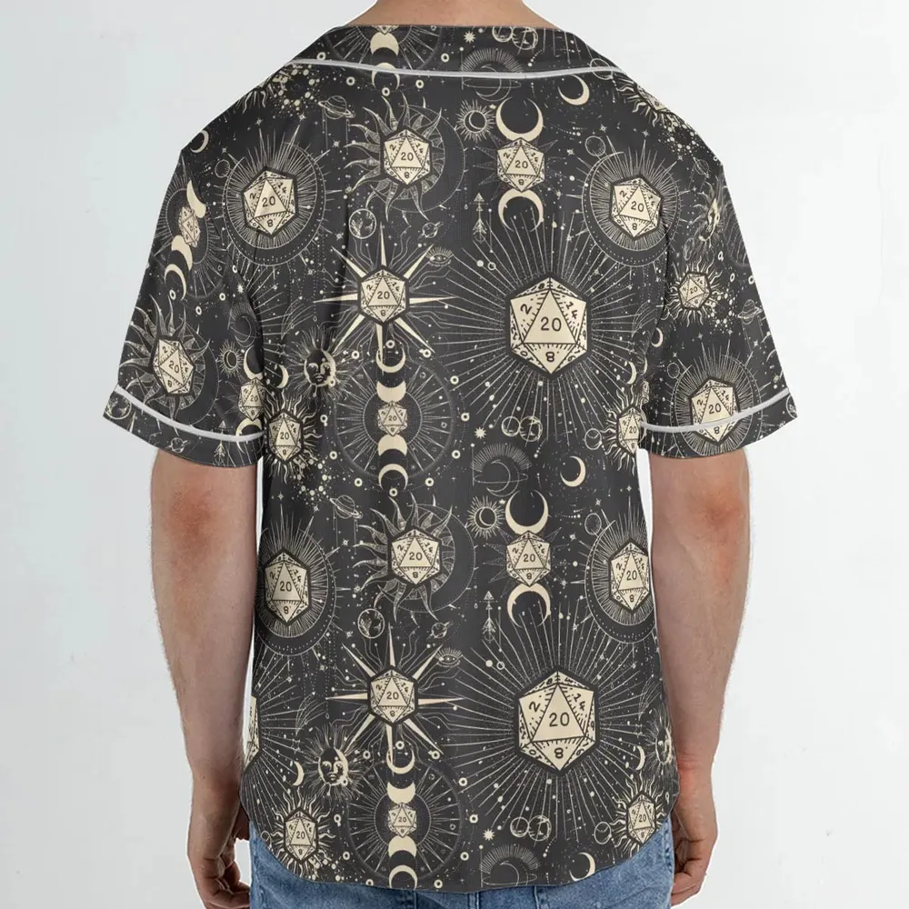 Diceyverse Dice RPG DND Unisex Baseball Jersey - 2