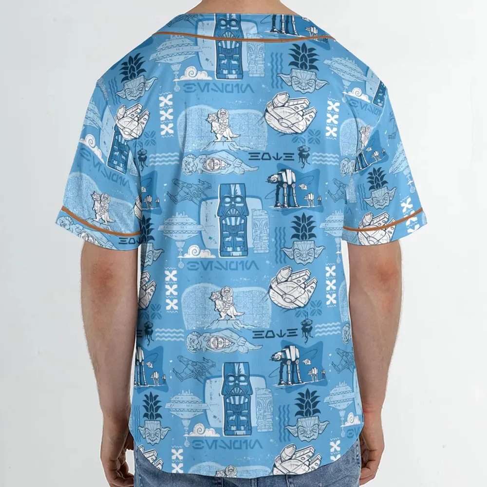 Dark Side Star Wars Tiki Shack Unisex Baseball Jersey - 2