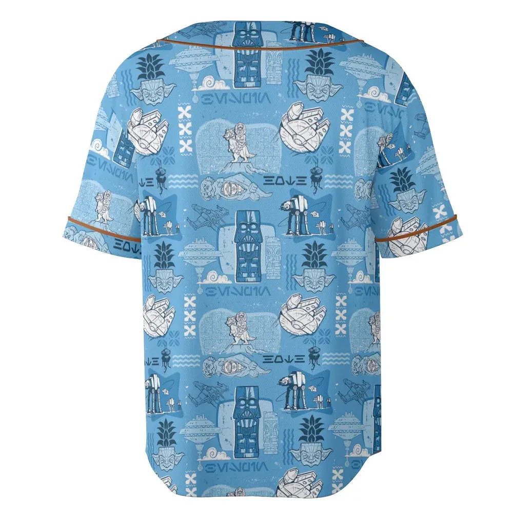 Dark Side Star Wars Tiki Shack Unisex Baseball Jersey - 4