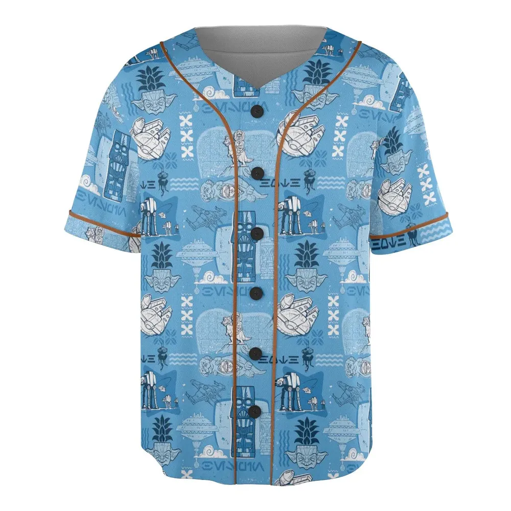 Dark Side Star Wars Tiki Shack Unisex Baseball Jersey - 3