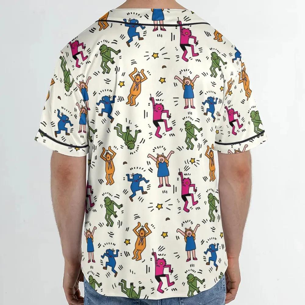 Dancing Muppets The Muppets Characters Unisex Baseball Jersey - 2