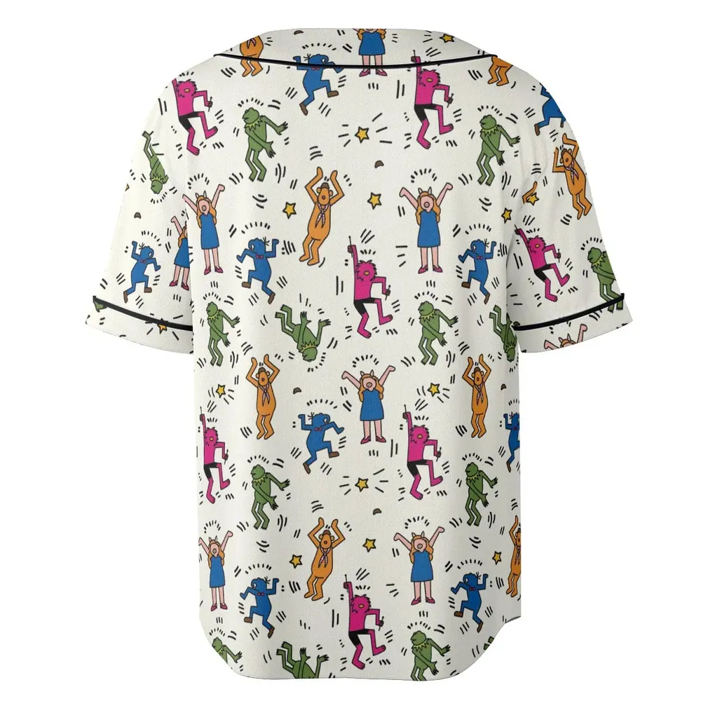 Dancing Muppets The Muppets Characters Unisex Baseball Jersey - 4