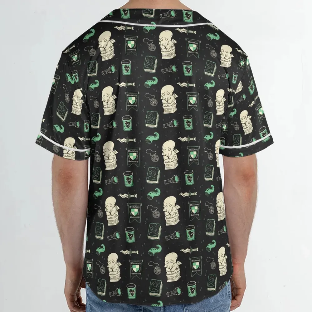 Cthulhu H.P Lovecraft Miskatonic University Unisex Baseball Jersey - 2
