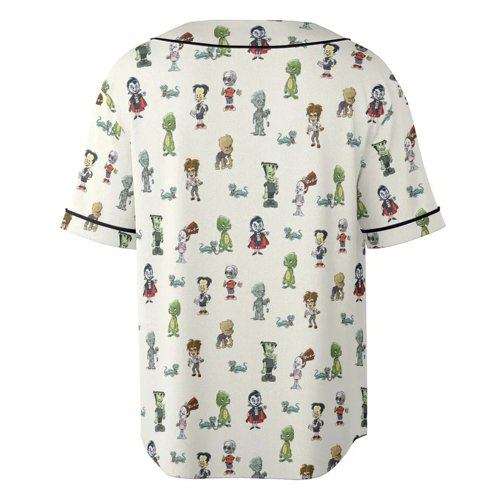 Classic Universal Monster Babies Unisex Baseball Jersey - 4