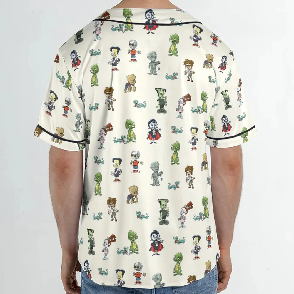 Classic Universal Monster Babies Unisex Baseball Jersey - 2