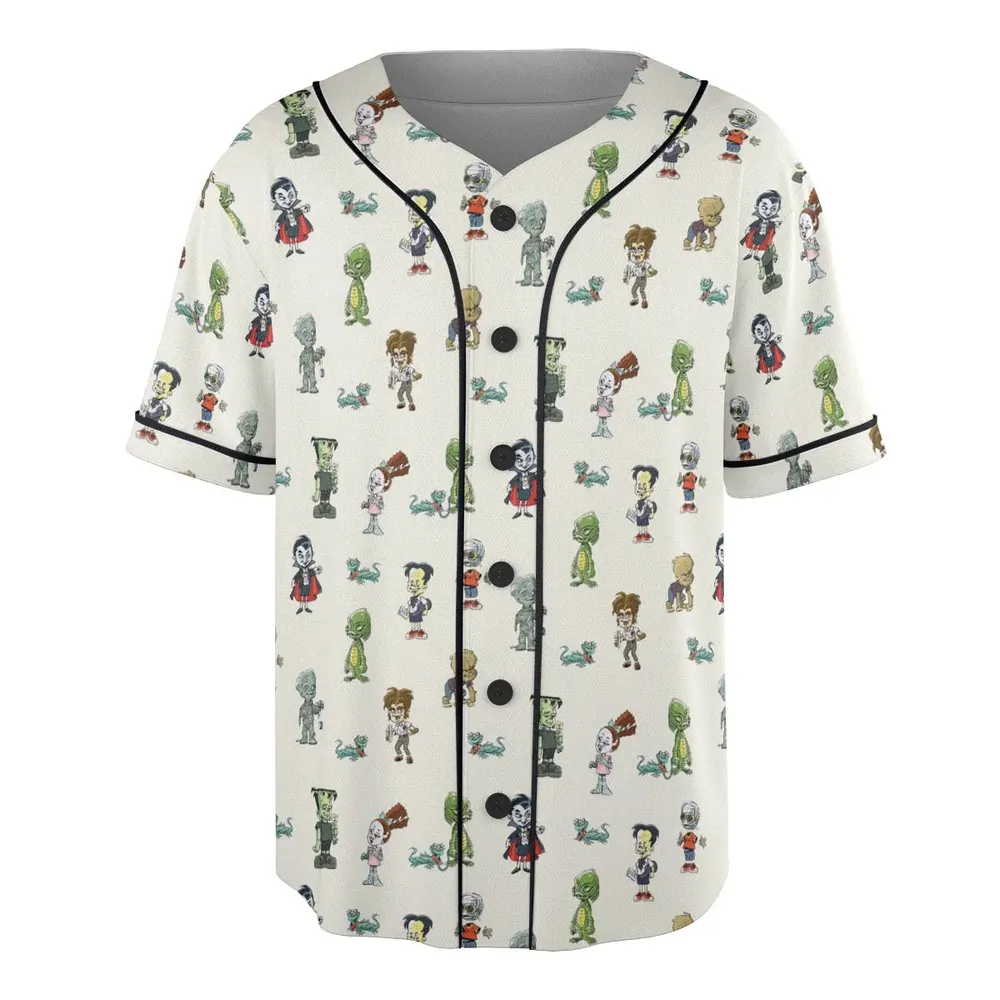 Classic Universal Monster Babies Unisex Baseball Jersey - 3