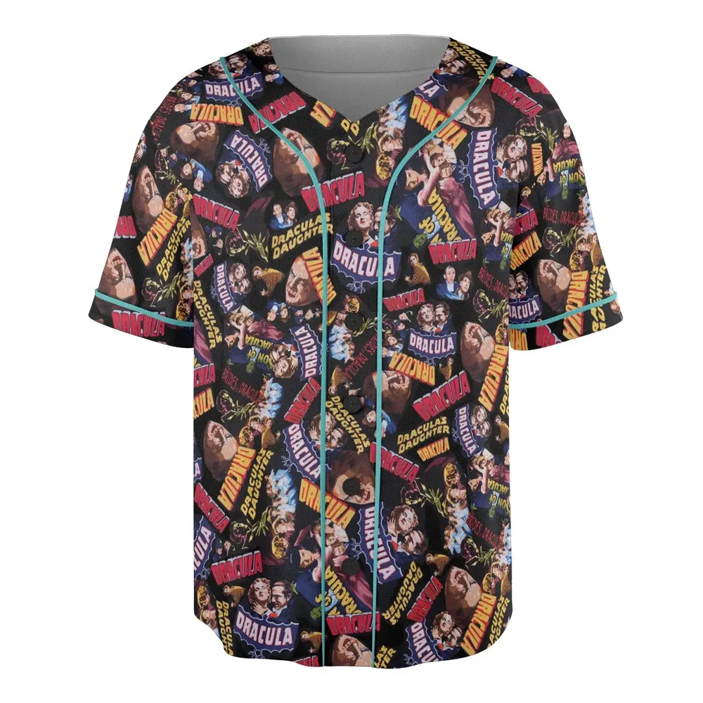 Classic Horror Films Unisex Baseball Jersey - 3