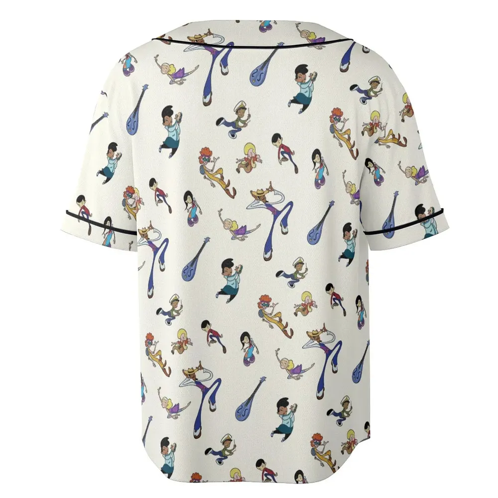 Class Of 3000 Characters Pattern Unisex Baseball Jersey - 4