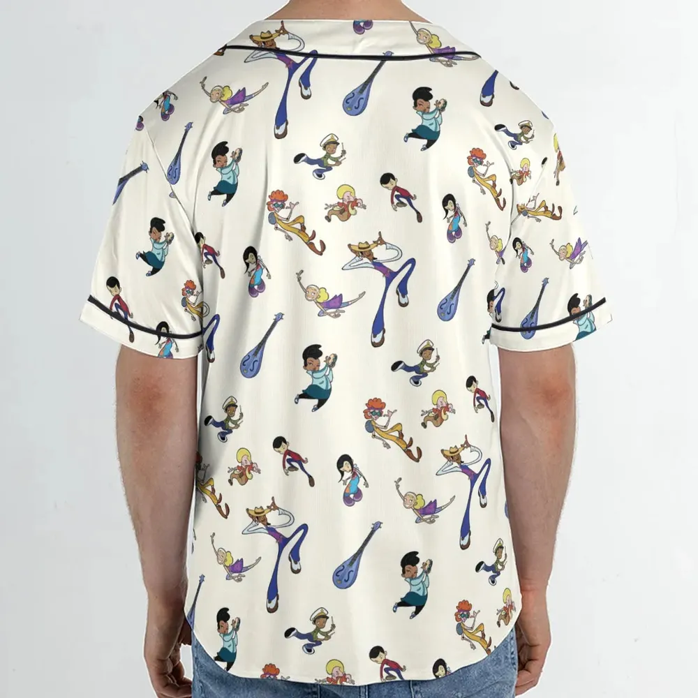 Class Of 3000 Characters Pattern Unisex Baseball Jersey - 2