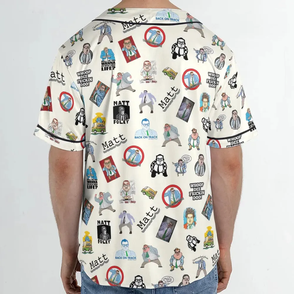 Chris Farley Matt Foley Motivational SNL Unisex Baseball Jersey - 2
