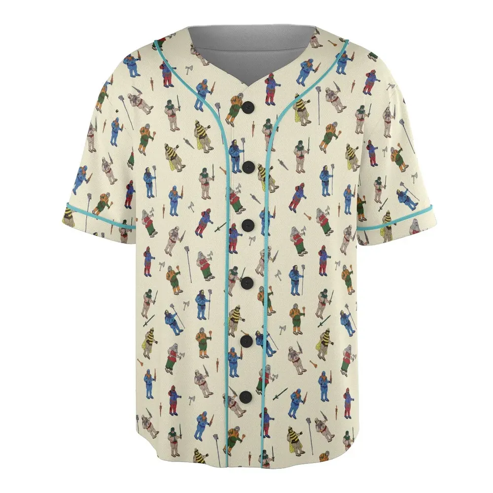 Carl In Masters Of The Universe Pattern Unisex Baseball Jersey - 3