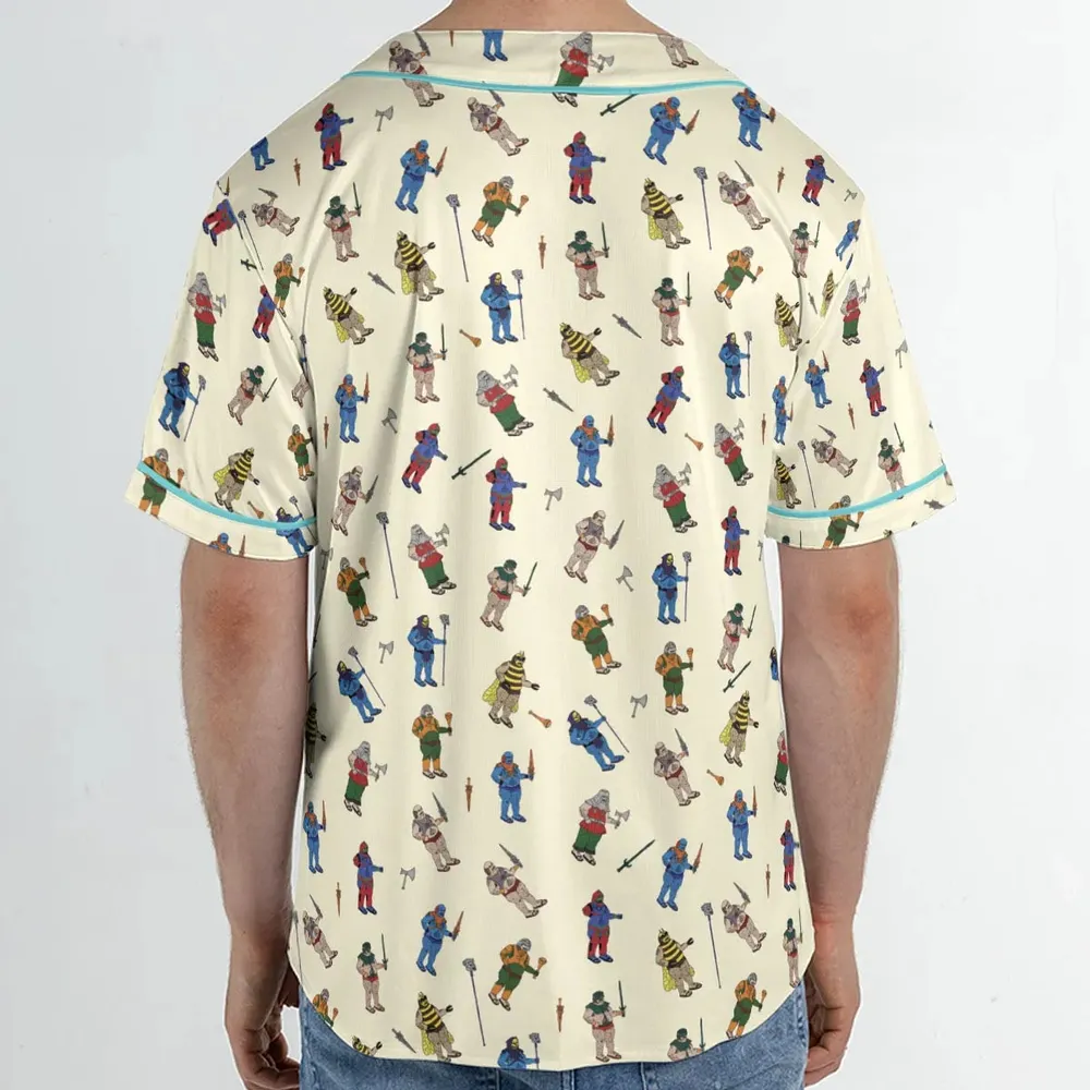 Carl In Masters Of The Universe Pattern Unisex Baseball Jersey - 2