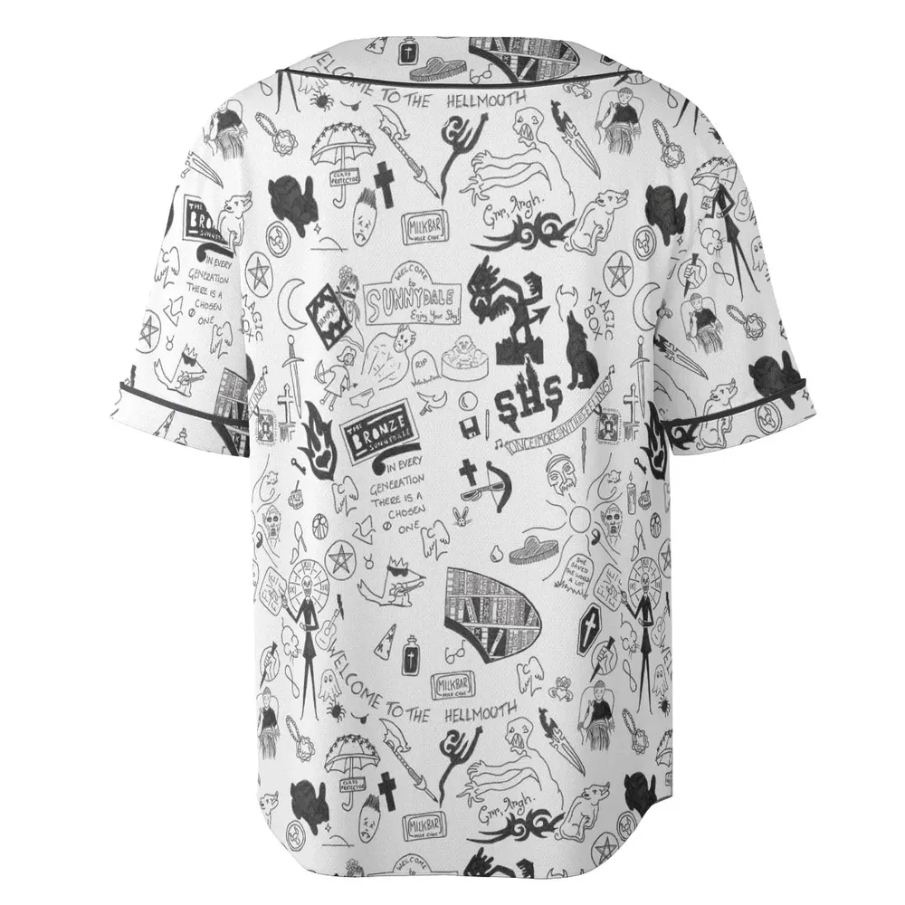 Buffy The Vampire Slayer Pattern Unisex Baseball Jersey - 4