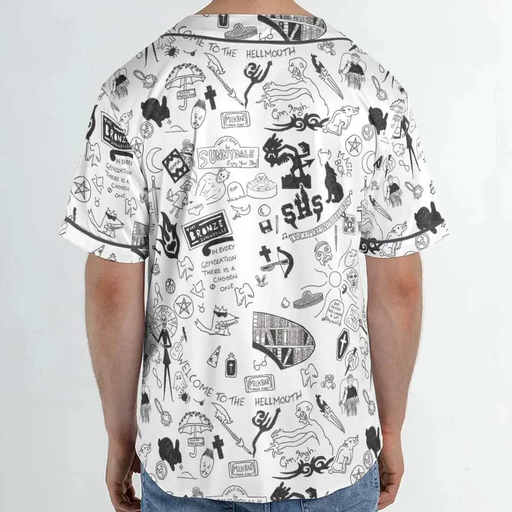 Buffy The Vampire Slayer Pattern Unisex Baseball Jersey - 2