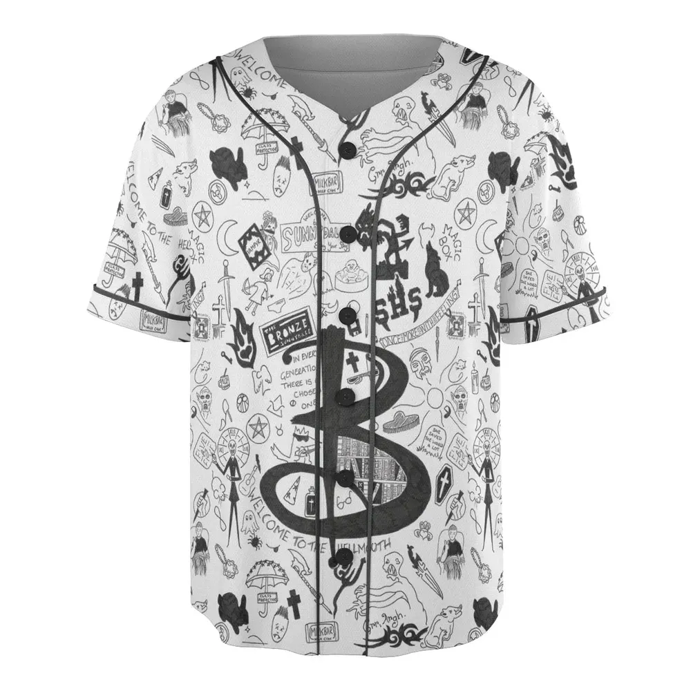 Buffy The Vampire Slayer Pattern Unisex Baseball Jersey - 3