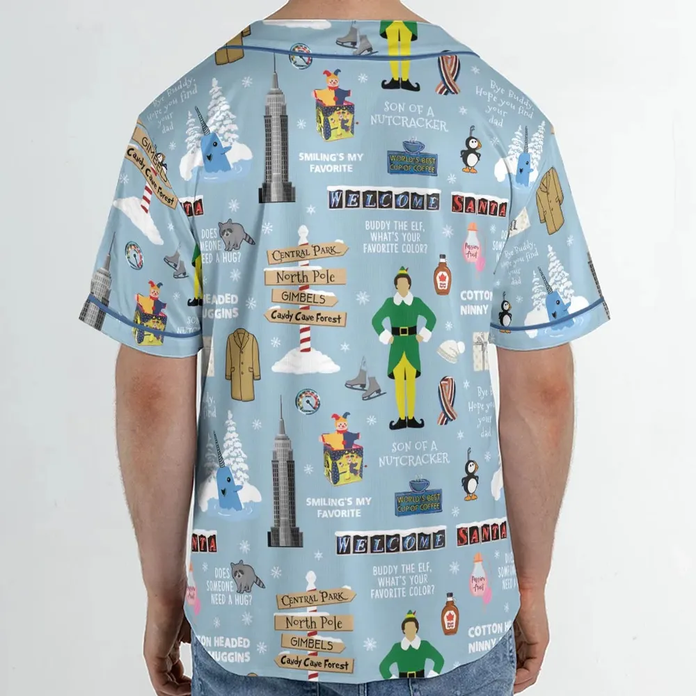 Buddy the ELF Quotes Christmas Unisex Baseball Jersey - 2