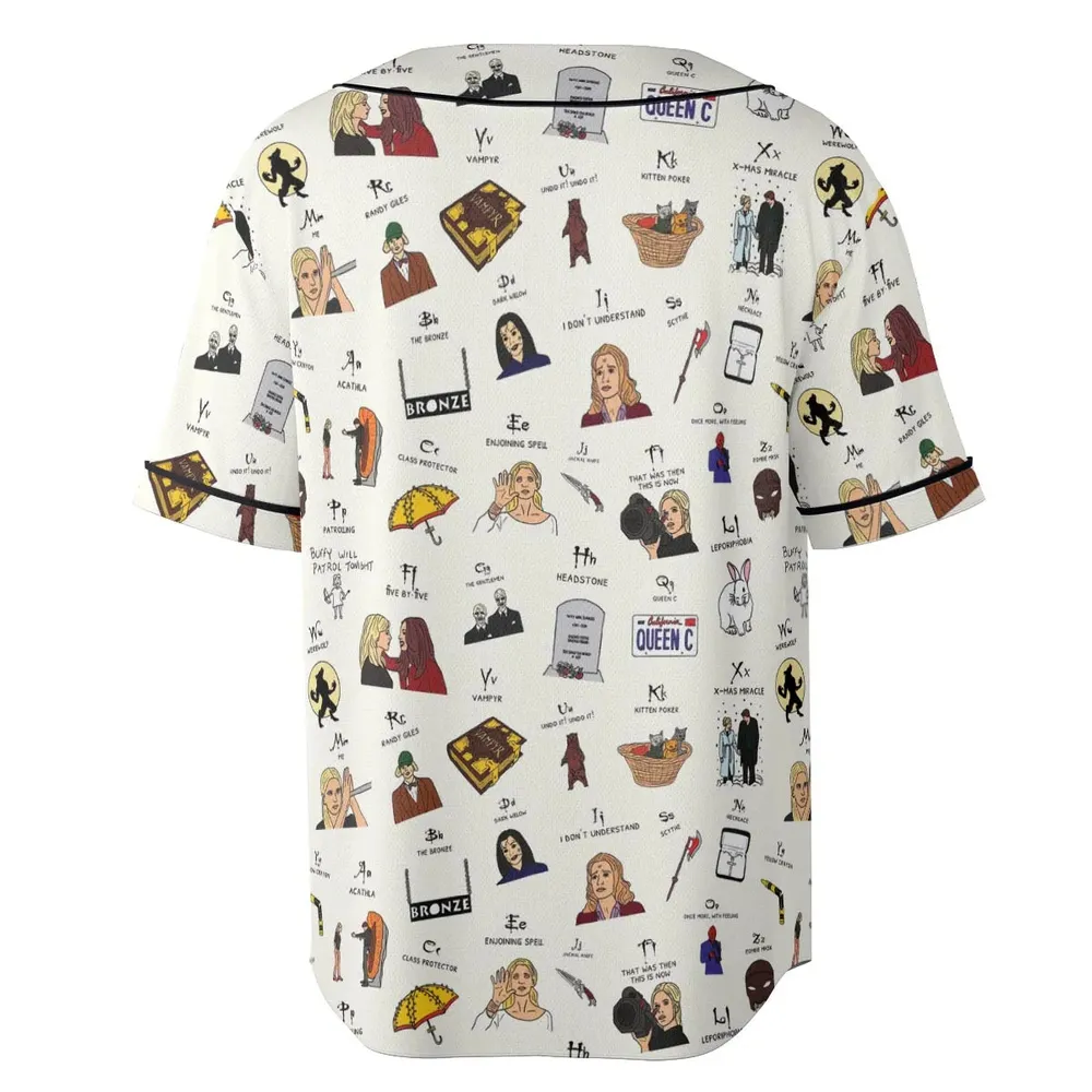 Buffy the Vampire Slayer Unisex Baseball Jersey - 4