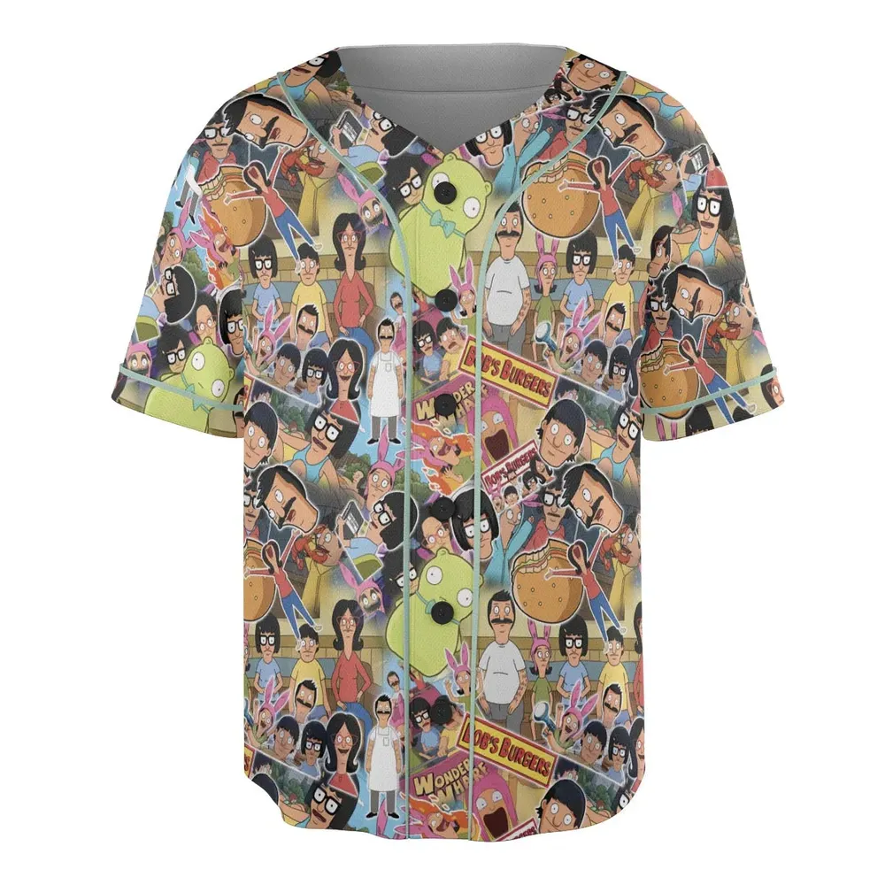 Bob's Burger Wonder Wharf Unisex Baseball Jersey - 3
