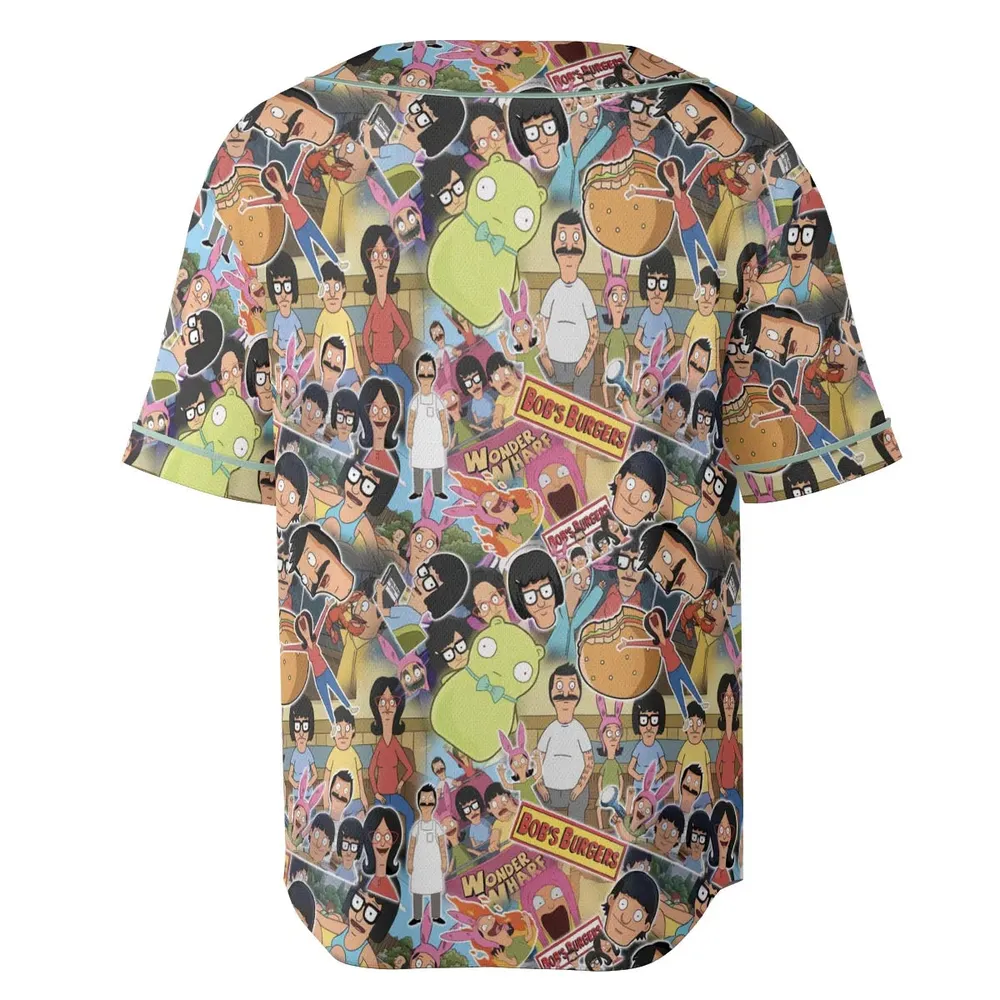 Bob's Burger Wonder Wharf Unisex Baseball Jersey - 4