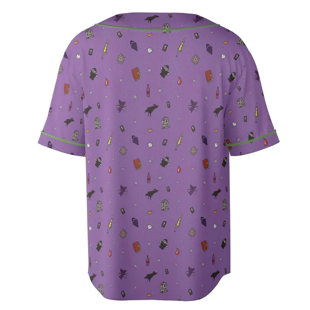 Barovia Dungeons and Dragons Pattern Unisex Baseball Jersey - 4