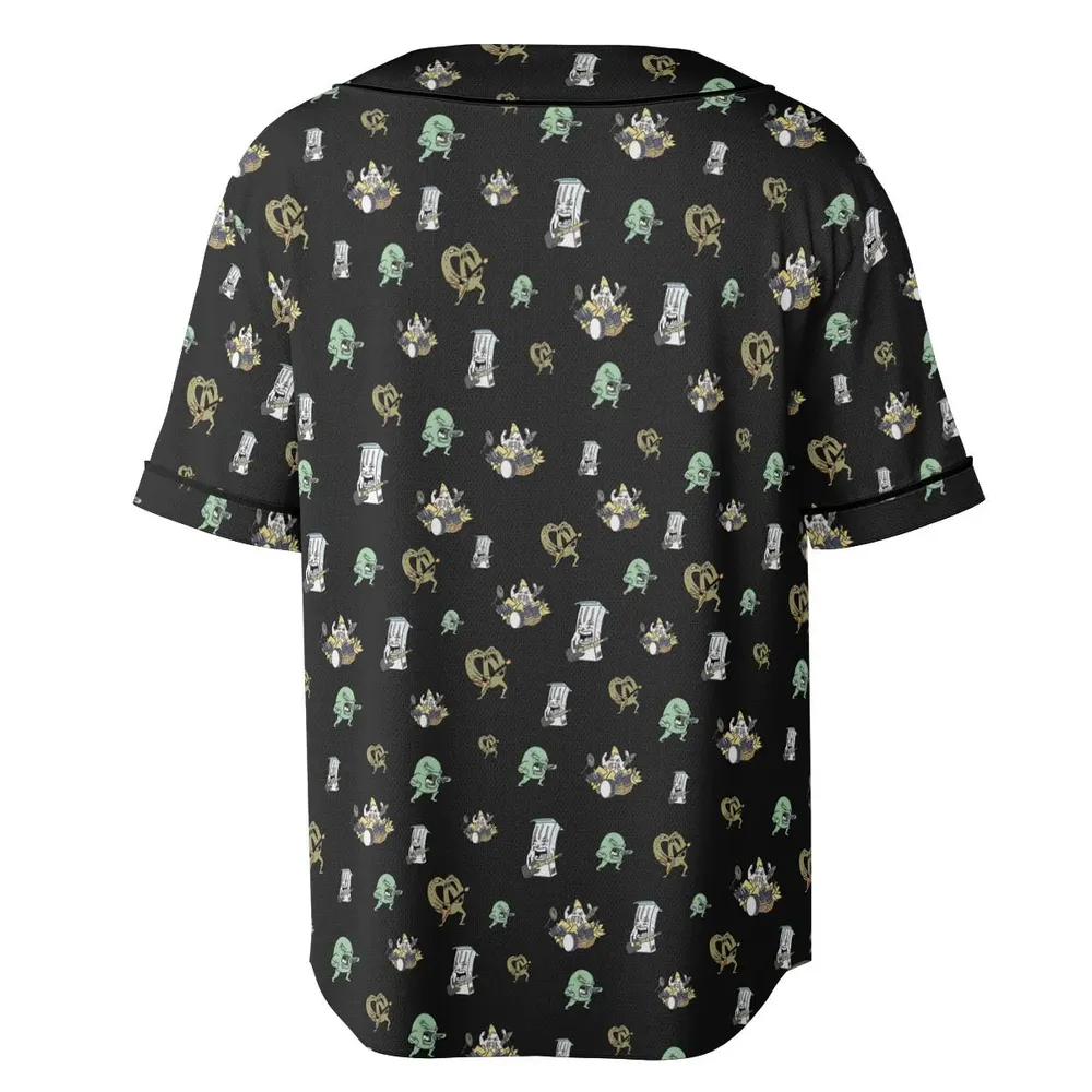 Aqua Teen Hunger Force Pattern Unisex Baseball Jersey - 4