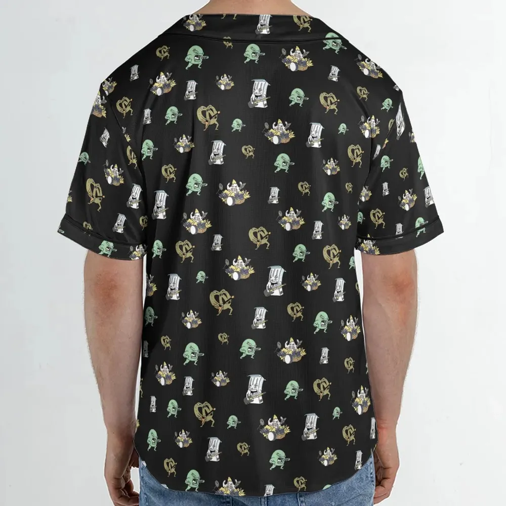 Aqua Teen Hunger Force Pattern Unisex Baseball Jersey - 2
