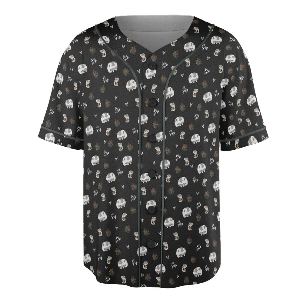 Appa Yip Yip Avatar Pattern Unisex Baseball Jersey - 3