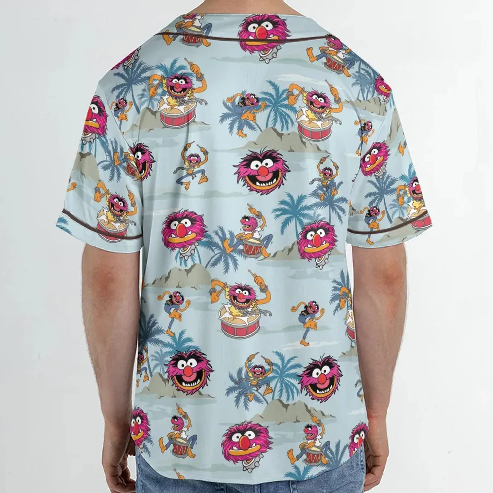 Animal The Muppet Show Drum Tropical Unisex Baseball Jersey - 2