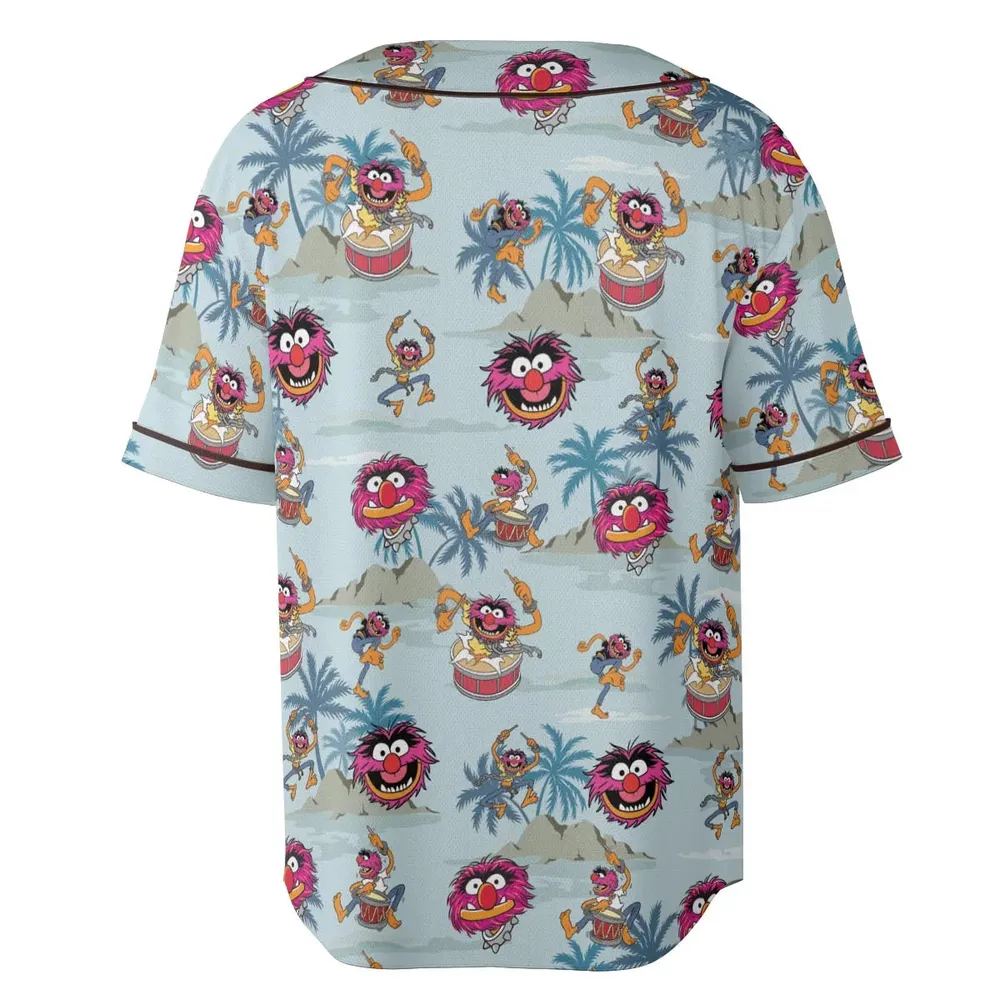 Animal The Muppet Show Drum Tropical Unisex Baseball Jersey - 4