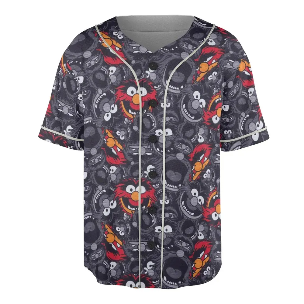 Animal The Muppets Pattern Unisex Baseball Jersey - 3