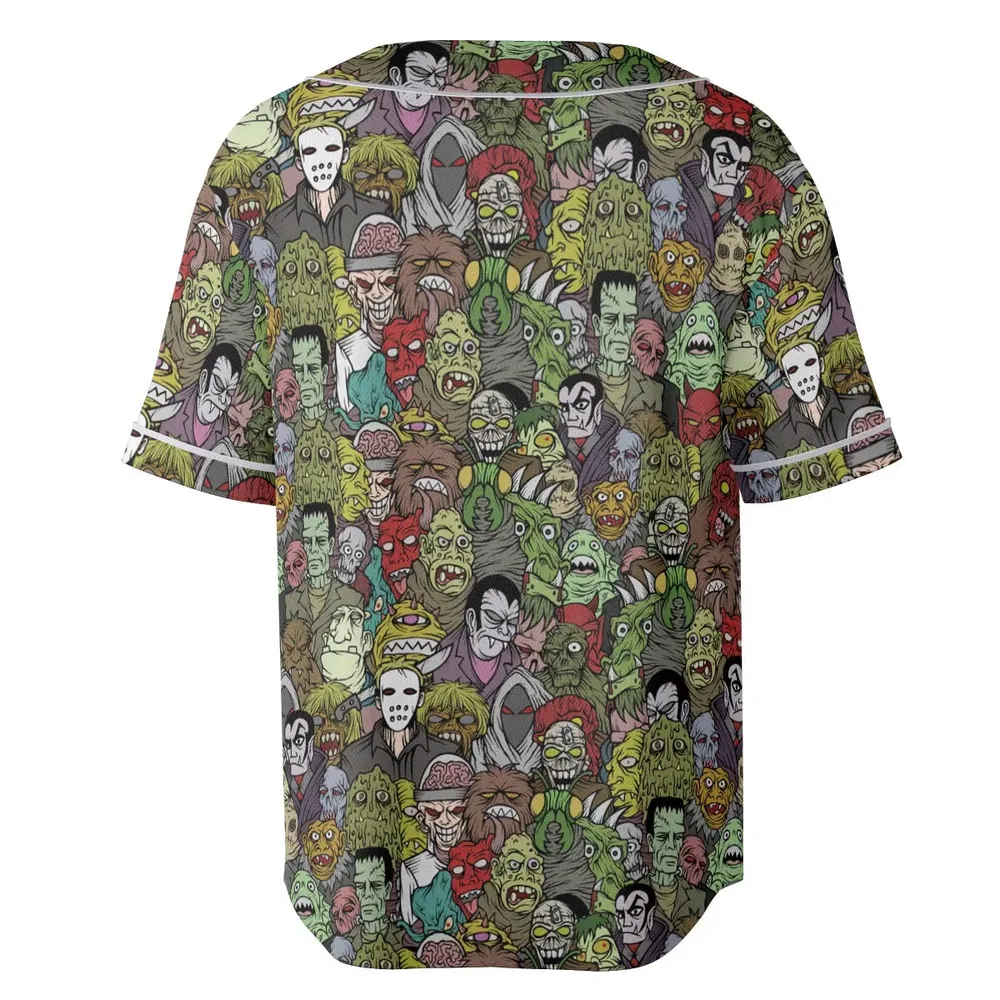 All The Monsters Are Here Unisex Baseball Jersey - 4