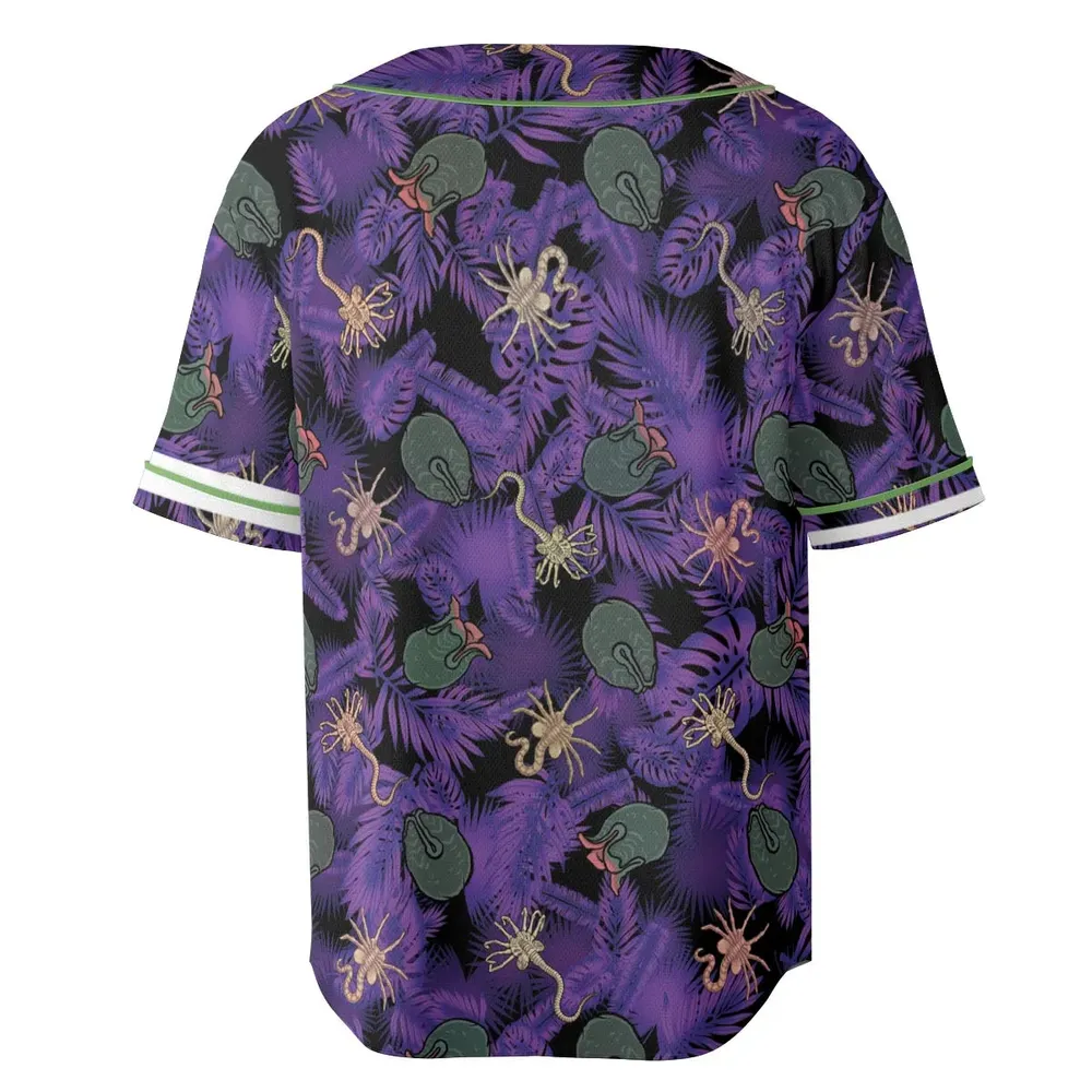 Alien Facehugger Ovomorph Unisex Baseball Jersey - 4