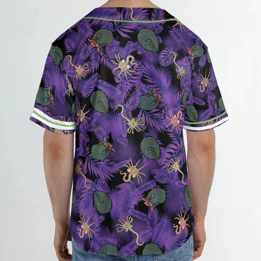 Alien Facehugger Ovomorph Unisex Baseball Jersey - 2