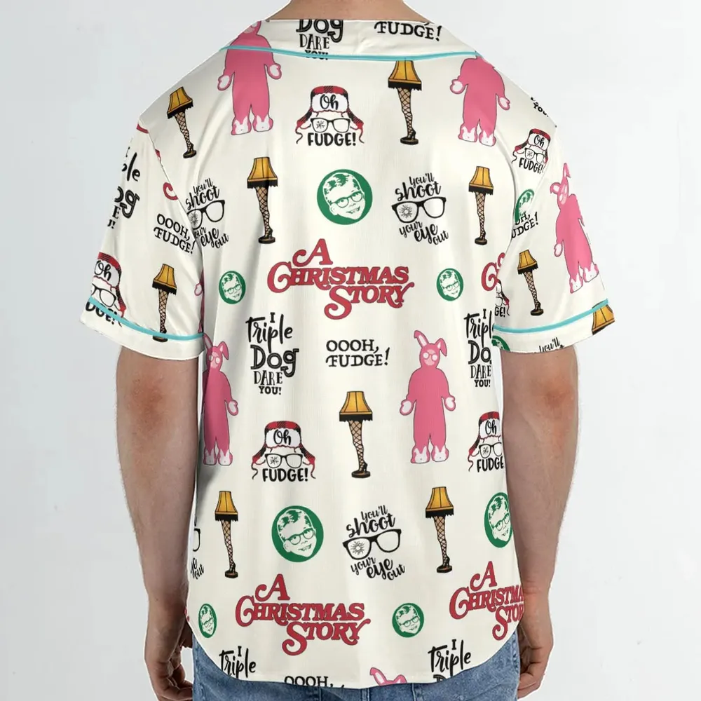 A Christmas Story Pattern Unisex Baseball Jersey - 2