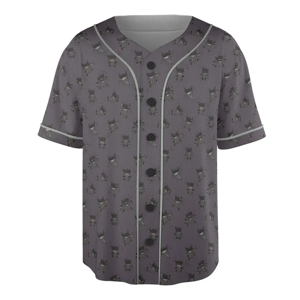 Perrrrrserker Pokemon Pattern Unisex Baseball Jersey - 3