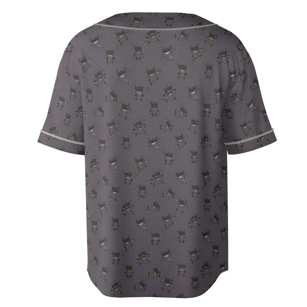 Perrrrrserker Pokemon Pattern Unisex Baseball Jersey - 4