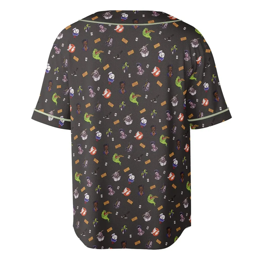 Ghostbusters Pattern Unisex Baseball Jersey - 4