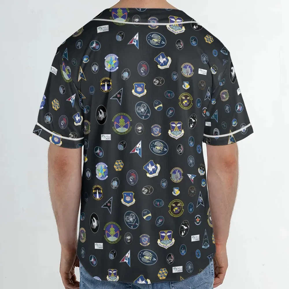 Space Force Squadron Pattern Unisex Baseball Jersey - 2