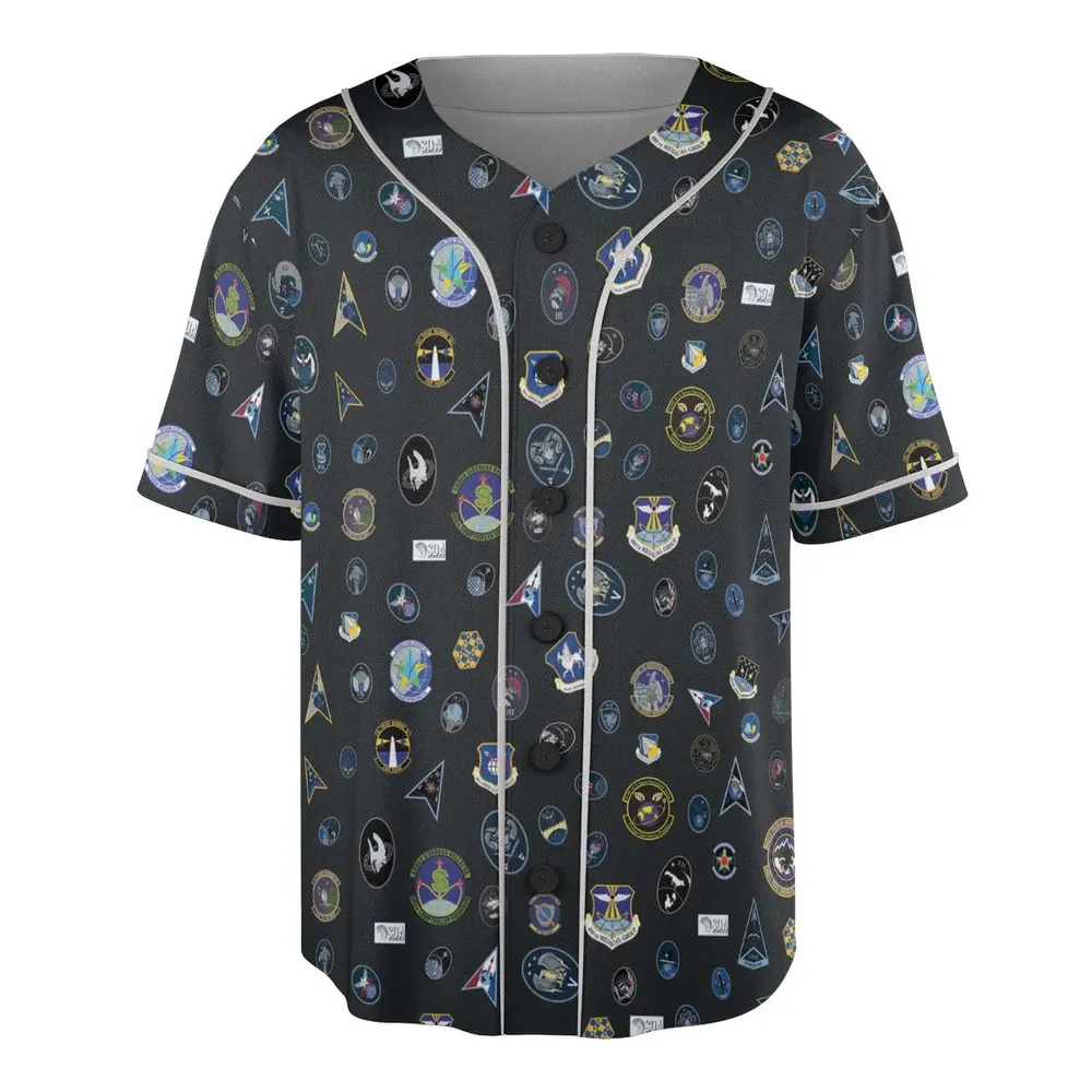 Space Force Squadron Pattern Unisex Baseball Jersey - 3