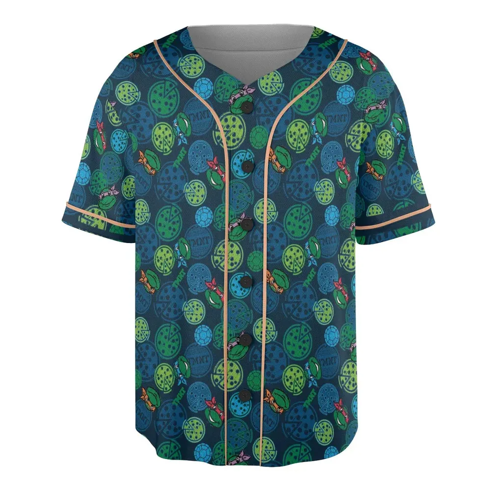 Teenage Mutant Ninja Turtles Pizza Unisex Baseball Jersey - 3