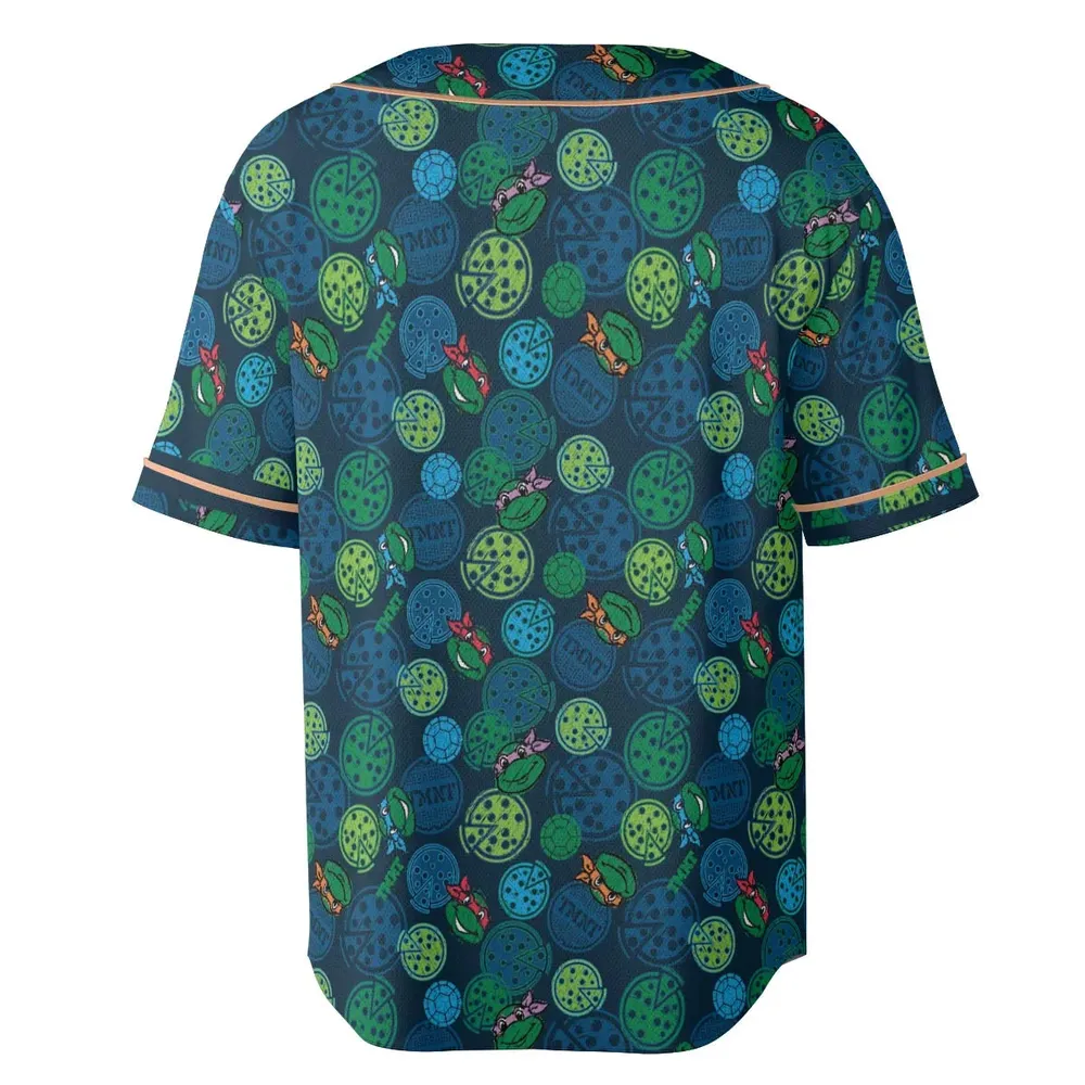 Teenage Mutant Ninja Turtles Pizza Unisex Baseball Jersey - 4