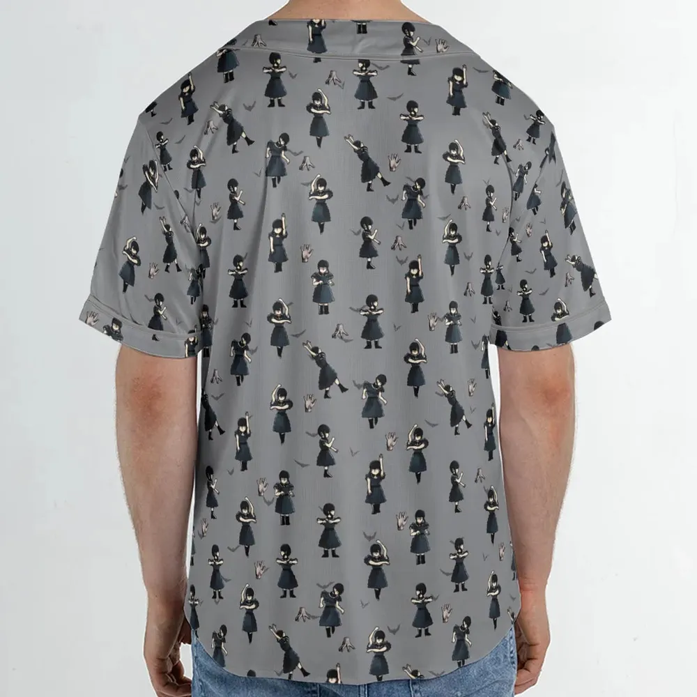 Wednesday Dance Pattern Unisex Baseball Jersey - 2
