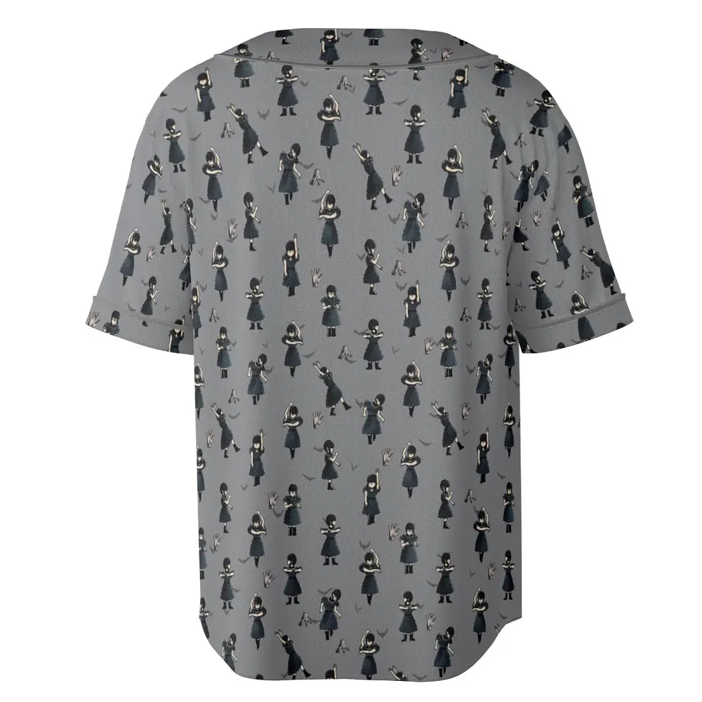 Wednesday Dance Pattern Unisex Baseball Jersey - 4