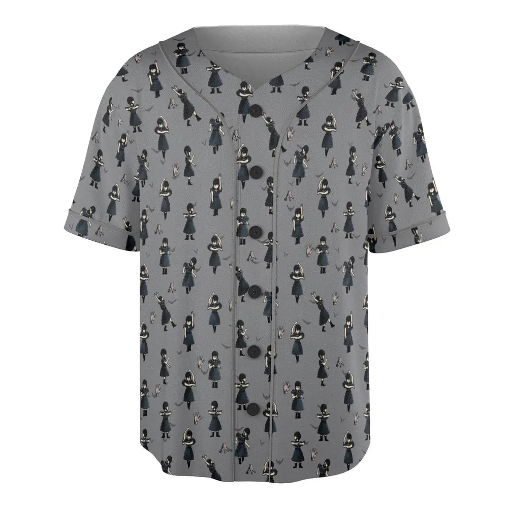 Wednesday Dance Pattern Unisex Baseball Jersey - 3
