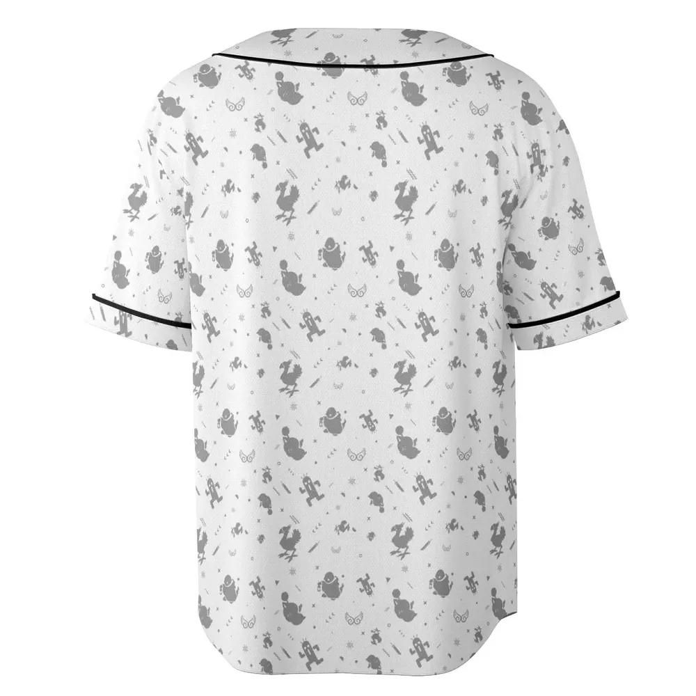 Final Fantasy Creatures Pattern Unisex Baseball Jersey - 4