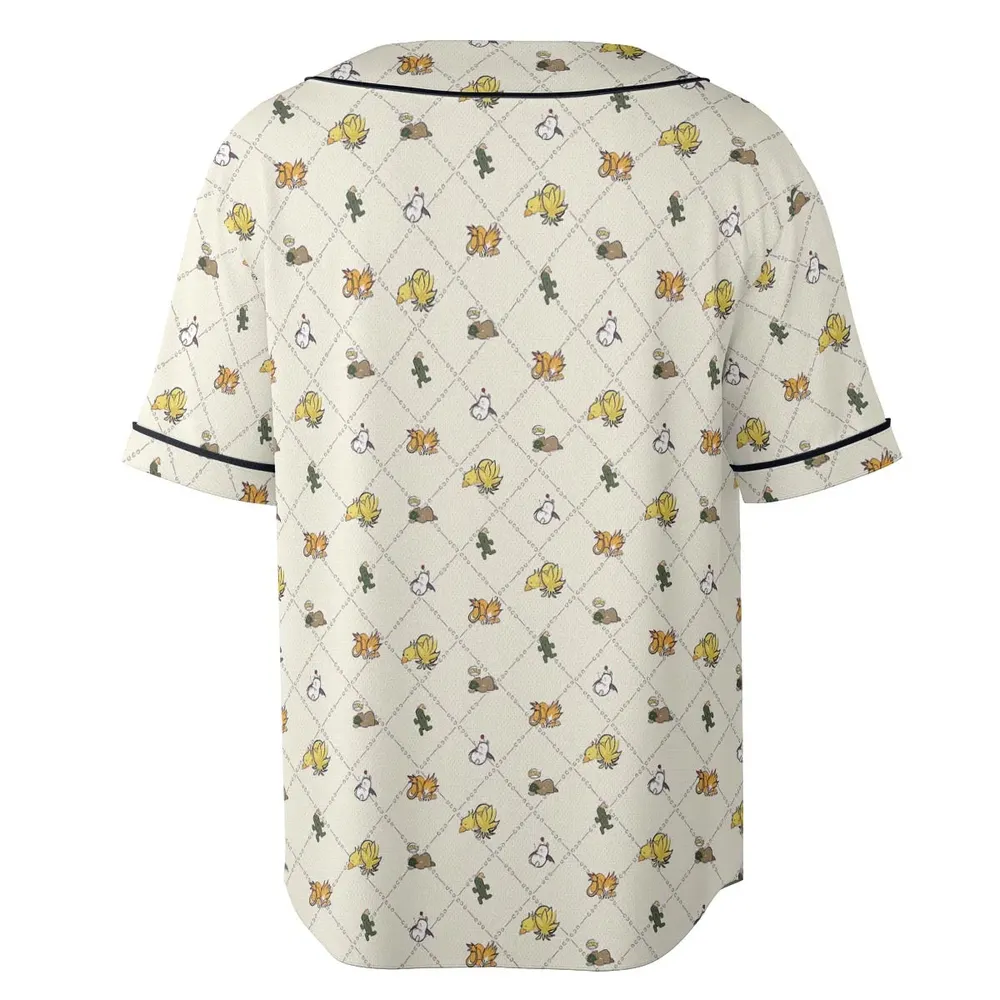 Final Fantasy Sleeping Creatures Pattern Unisex Baseball Jersey - 4