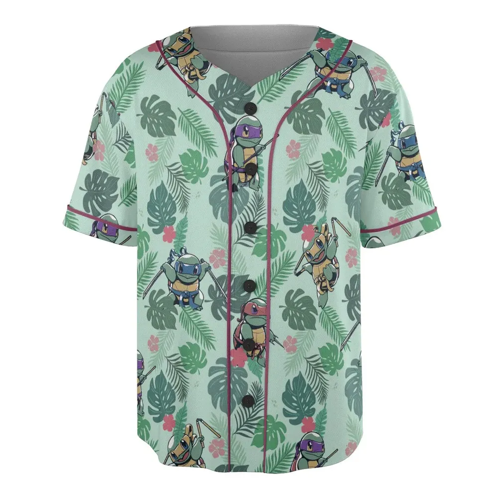 Teenage Mutant Ninja Squirtle Unisex Baseball Jersey - 3