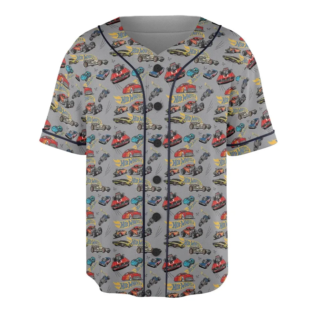 Hot Wheels Classic Car Unisex Baseball Jersey - 3