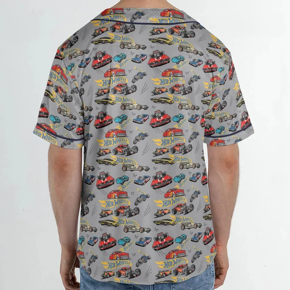 Hot Wheels Classic Car Unisex Baseball Jersey - 2