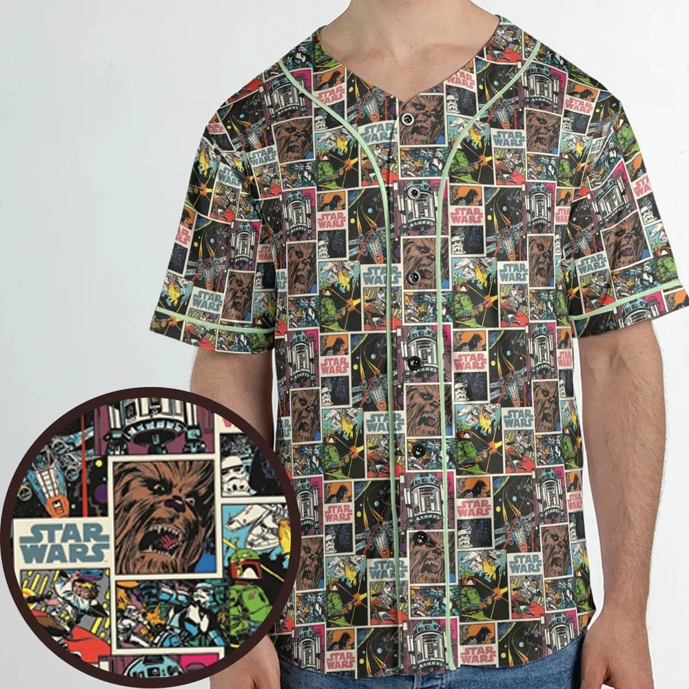 Star Wars Comic Unisex Baseball Jersey - 1